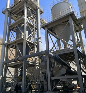 Chaîne de production de meulage de moulin de verticale de carbonate de calcium de chaux de projet de carrière